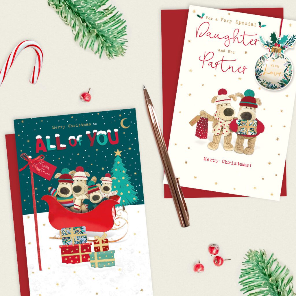 Christmas card for family and a Christmas Card for a daughter and son in law. Christmas card messages