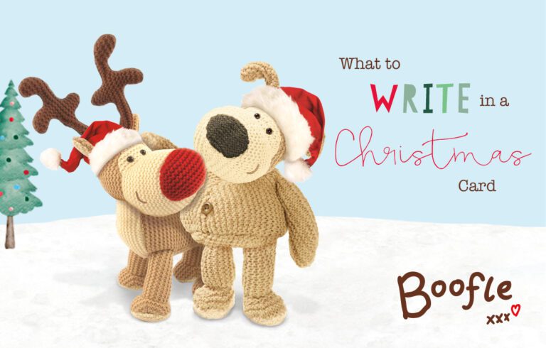 Boofles top tips for what to write in a Christmas card!