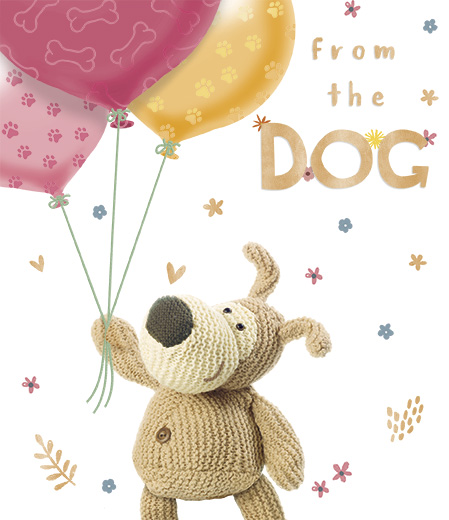 Boofle Mother's day card from the dog