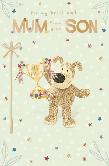 Boofle Mother's day card from Son