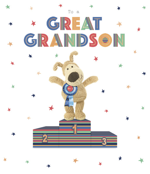 Boofle birthday card for him. Boofle great grandson birthday card