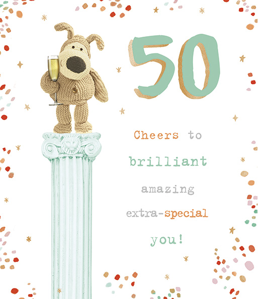 Boofle 50th Birthday card