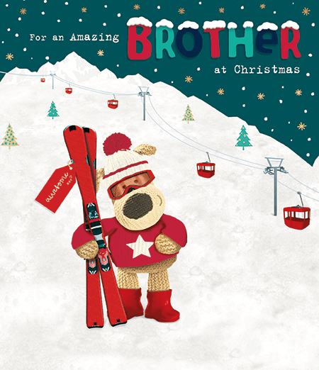 A Boofle Christmas card for brother