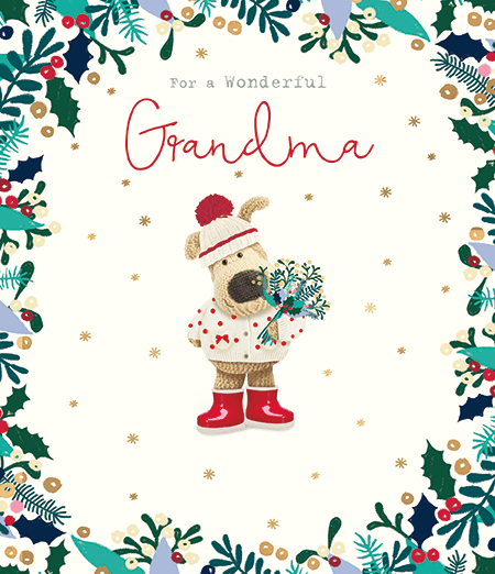 A Boofle Christmas card for grandma