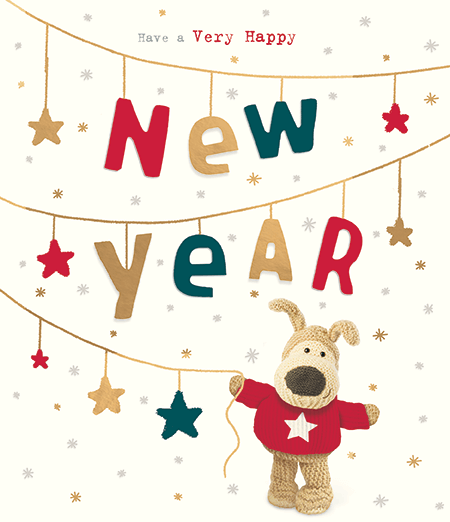 A Boofle happy New Year card