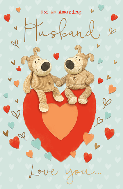 Boofle Husband Valentines Day card