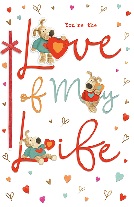 Boofle Valentines Day card