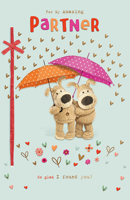 Boofle Valentines Day card for partner