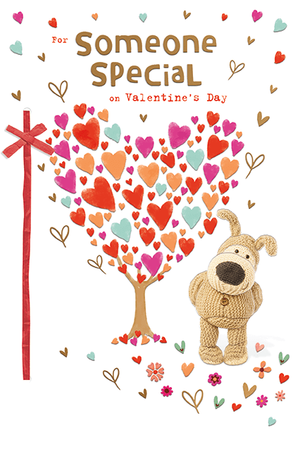 Boofle Valentines Day card for someone special