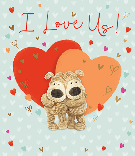 Boofle Valentines Day card